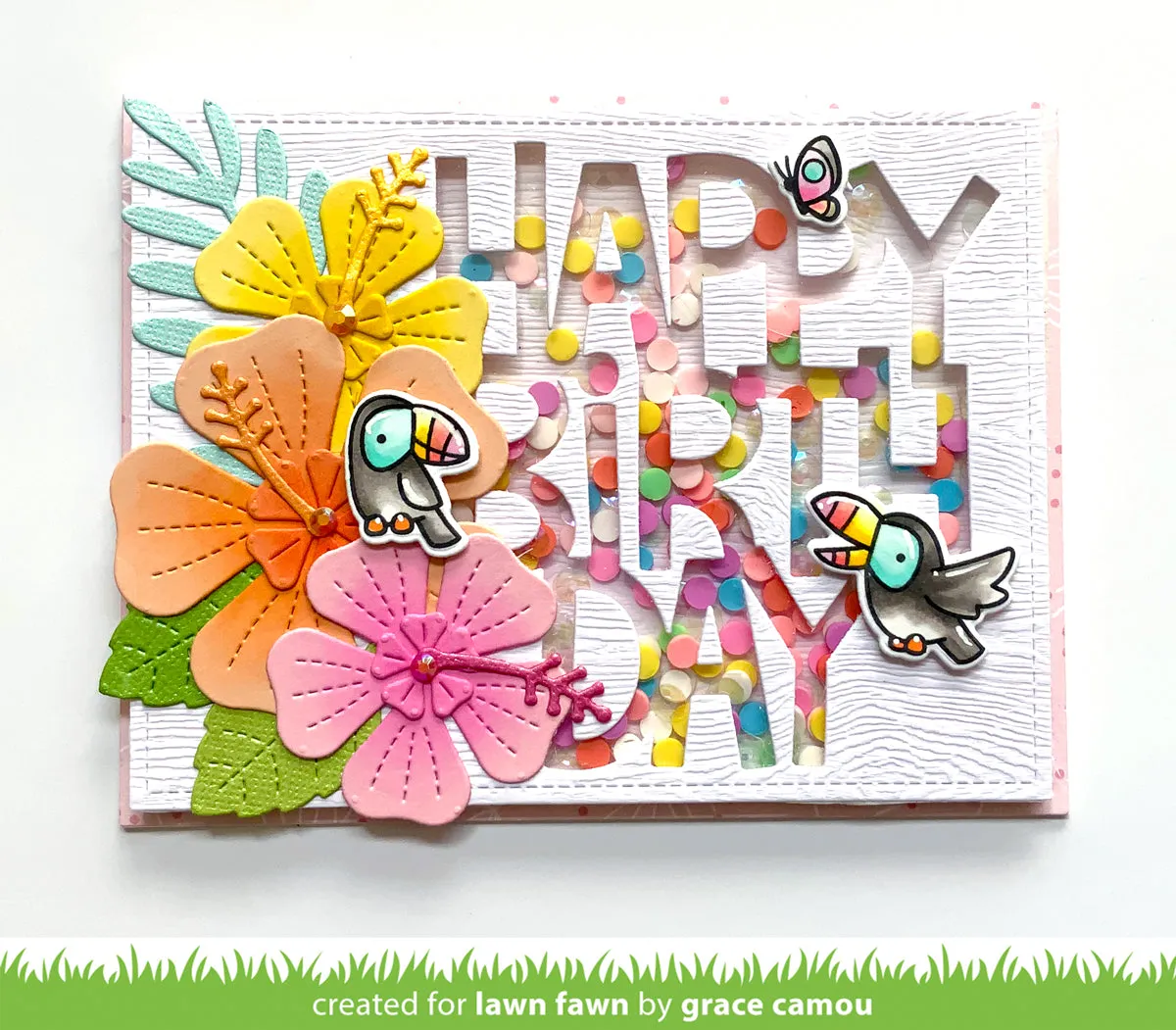Lawn Fawn Toucan Do It LF2603 Stempelset Tropisch