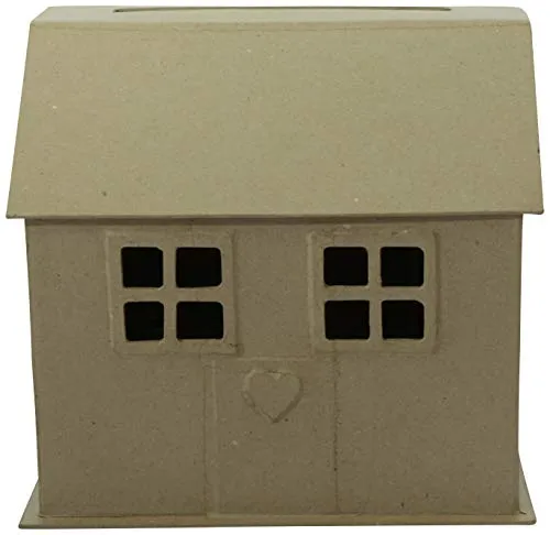 Décopatch EV018C Briefbox Cottage Haus Pappmaché 15x26cm