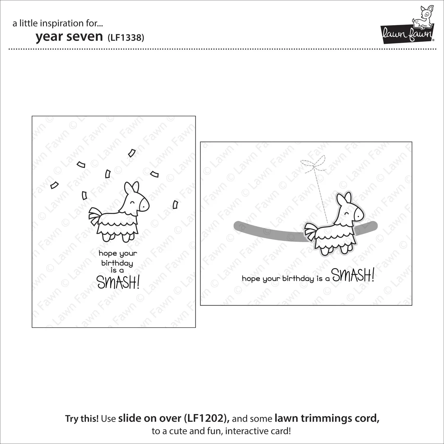 Lawn Fawn Year Seven LF1338 Clear Stamps Mini-Set
