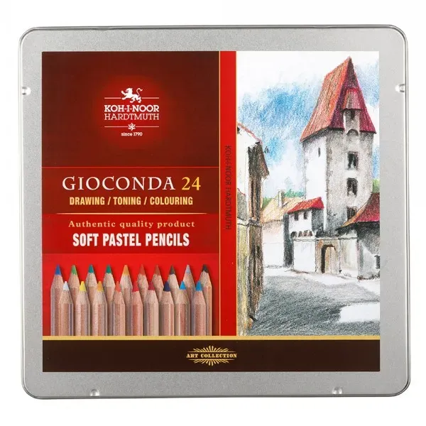 Gioconda Soft Pastel Pastellstifte 24er Set Blechdose