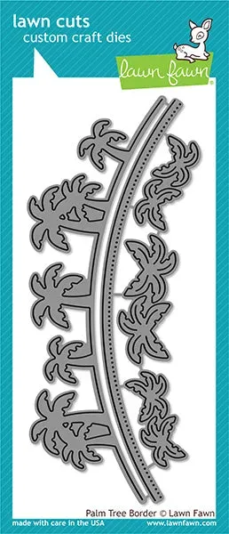 Lawn Fawn Palm Tree Border Lawn Cuts Stanzschablonen 15x5cm