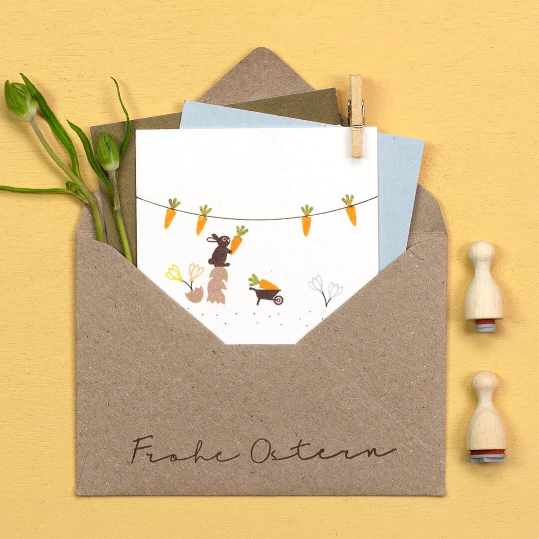 Perlenfischer Ostern Stempelset 5 Mini-Stempel F-Kegel