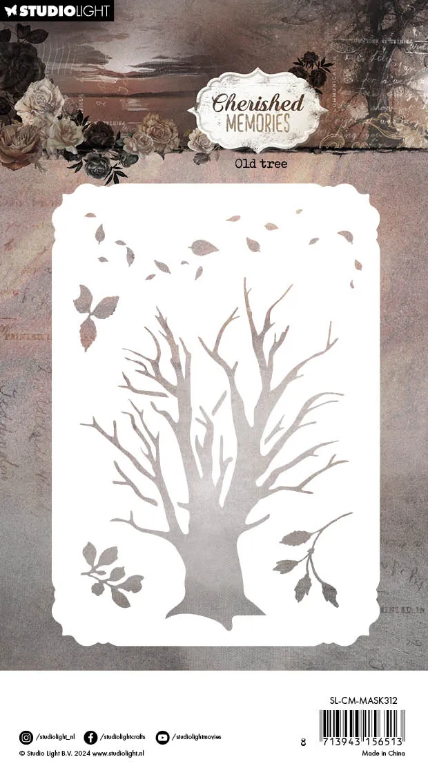 Studio Light Cherished Memories Old Tree Mask Schablone