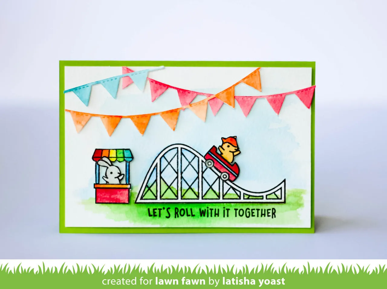 Lawn Fawn Bunting Borders Stanzschablonen Girlande