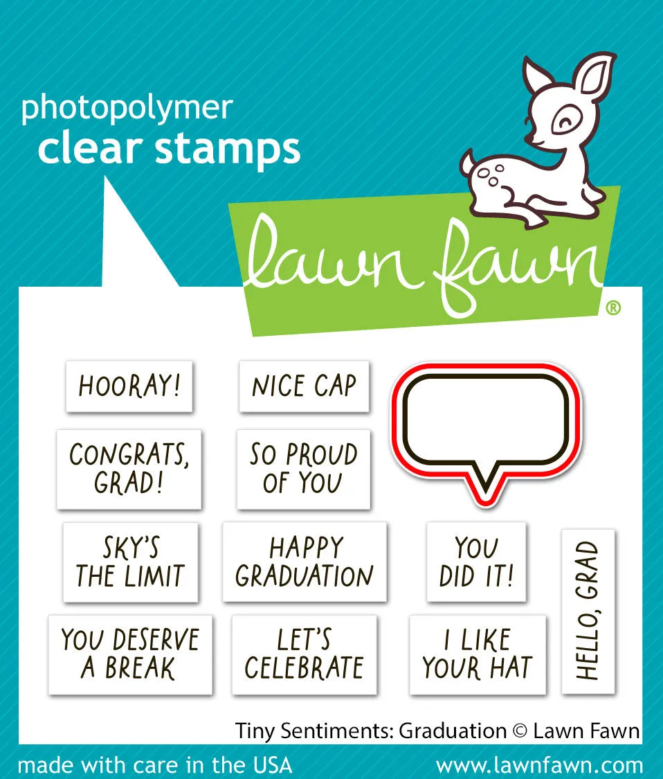 Lawn Fawn Tiny Sentiments Graduation LF4083 Stanze Mini
