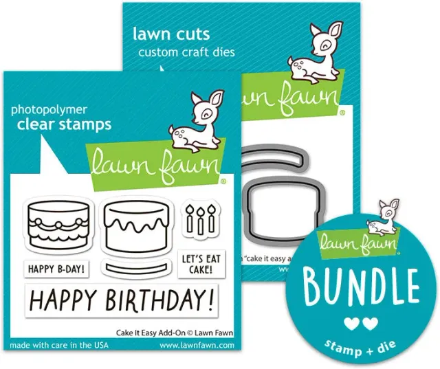 Lawn Fawn Cake It Easy Add-On Stempel+Stanzen Bundle Torte