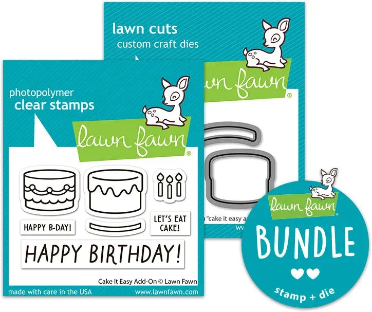 Lawn Fawn Cake It Easy Add-On Stempel+Stanzen Bundle Torte