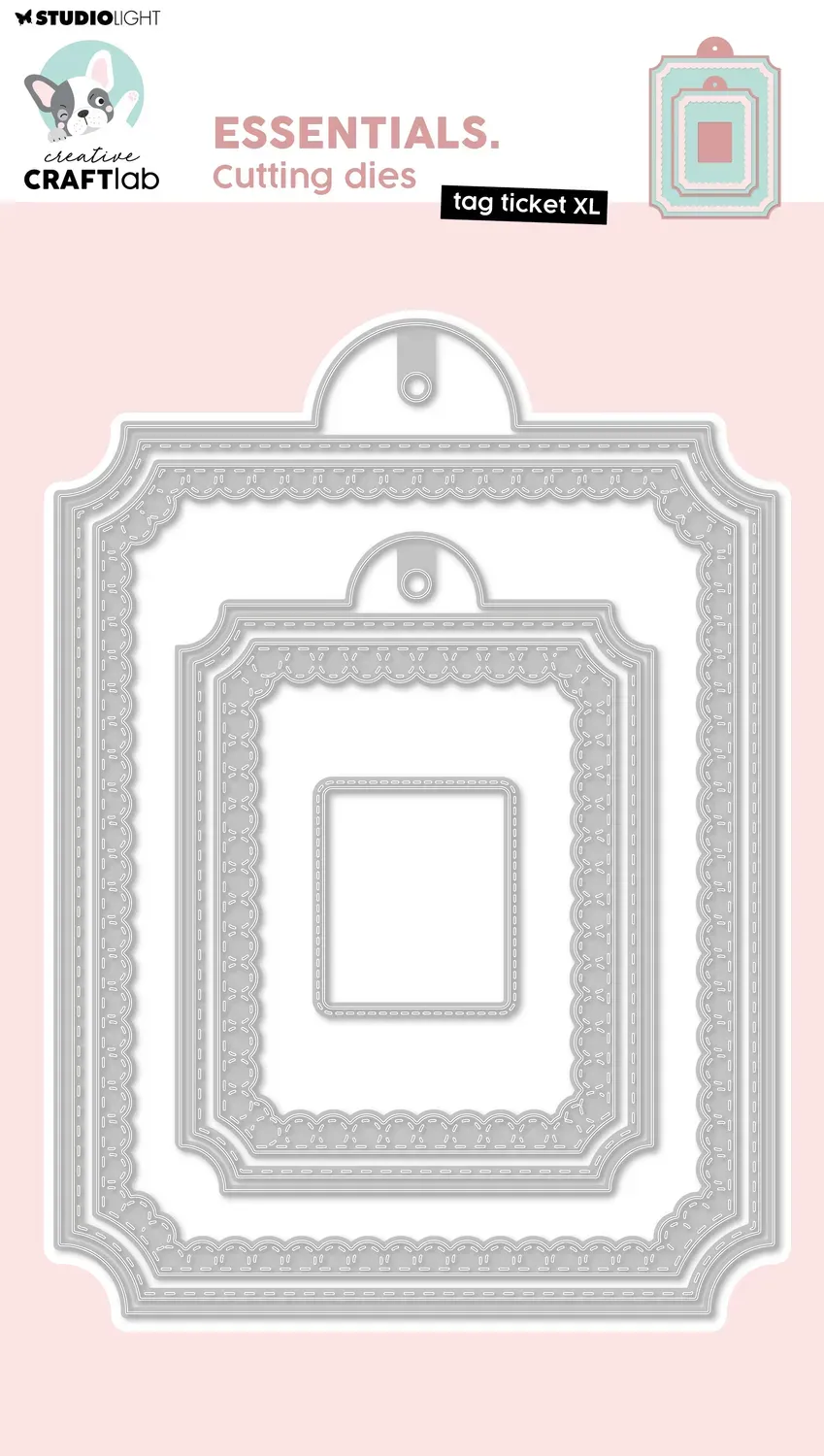 Creative Craftlab Essentials Tag Ticket XL Cutting Die Ticket