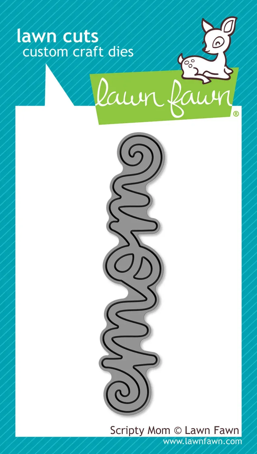 Lawn Fawn Scripty Mom Lawn Cuts Stanzschriftzug