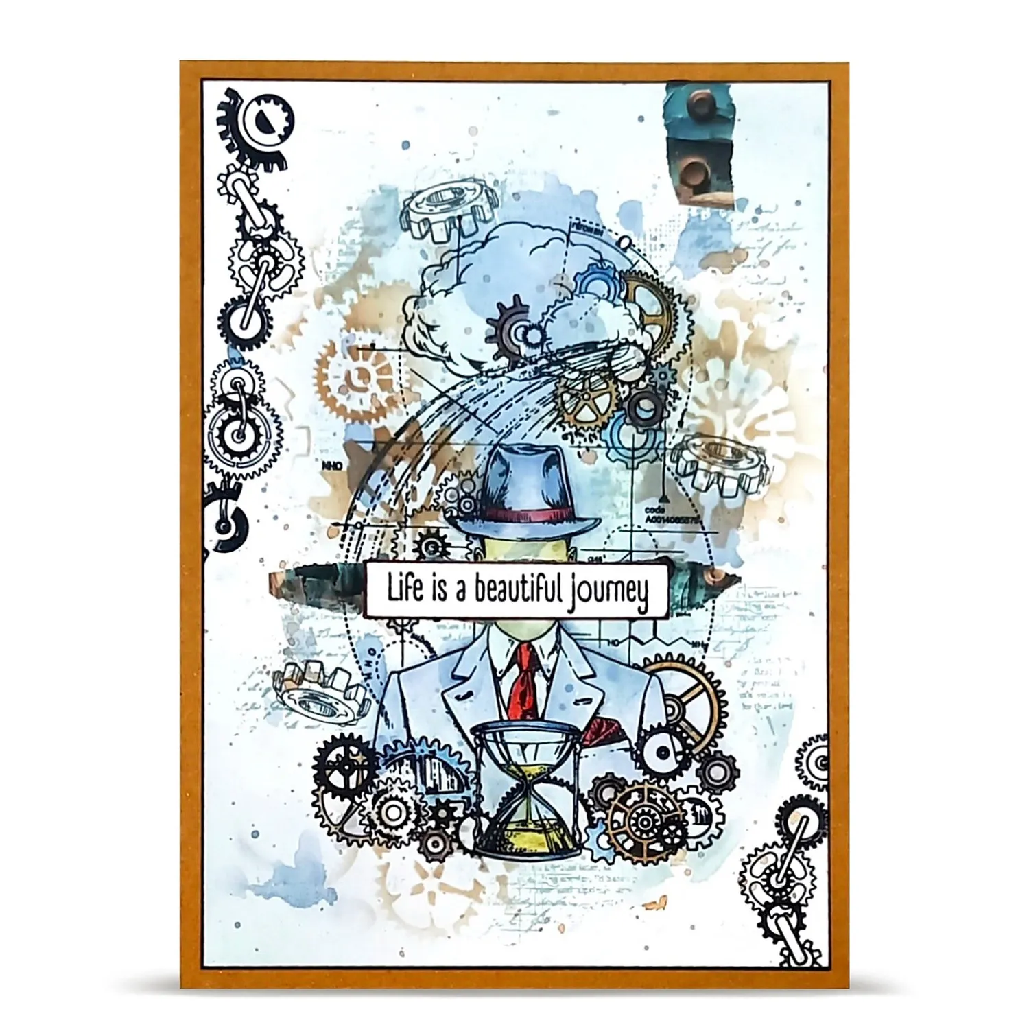 AALL and Create TP-1456 Faceless Time Stempelset A6 Vintage
