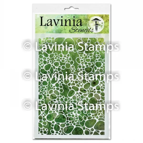 Lavinia Stamps Pebble Schablone Kiesel-Muster