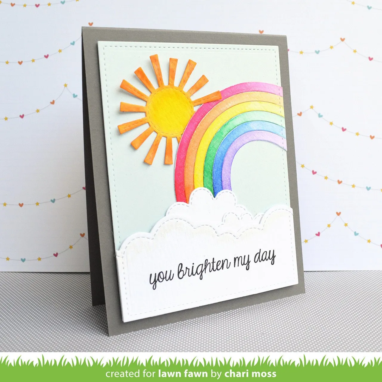 Lawn Fawn Puffy Cloud Borders Lawn Cuts Stanzschablonen Wolken 3-teilig
