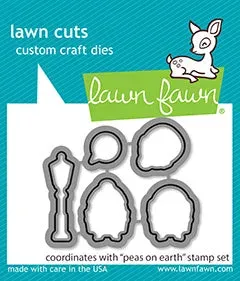 Lawn Fawn Peas On Earth Stanzschablone Weihnachten Erbsen