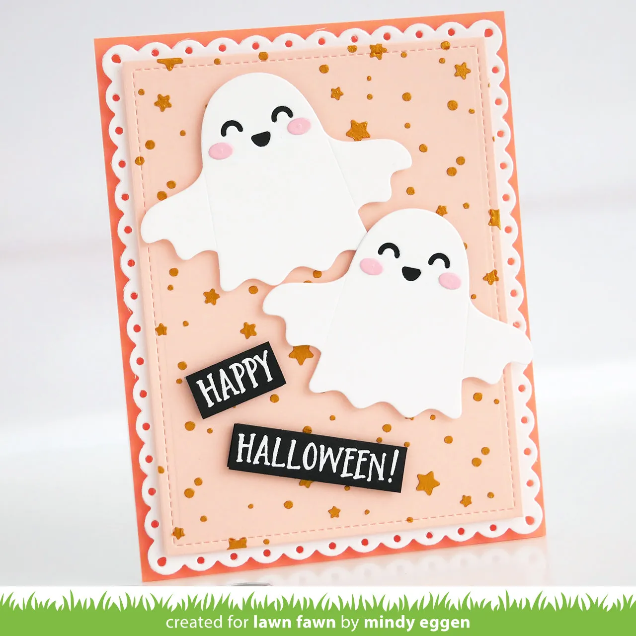 Lawn Fawn Happy Ghost Tag Stanzen Halloween