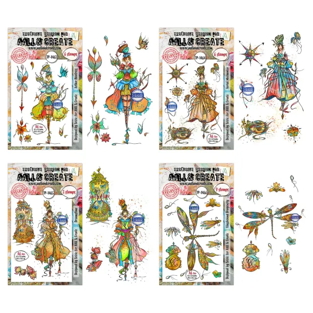 AALL and Create Soizic Aether Dragonfly Stempel Bundle Libelle