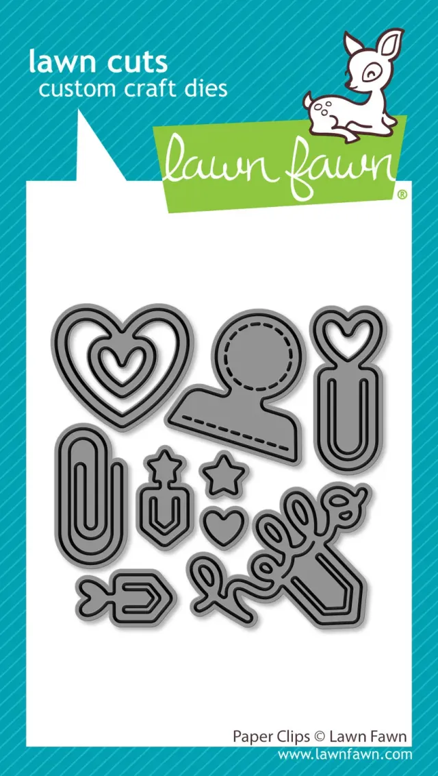 Lawn Fawn Paper Clips Stanzen Set 9-teilig