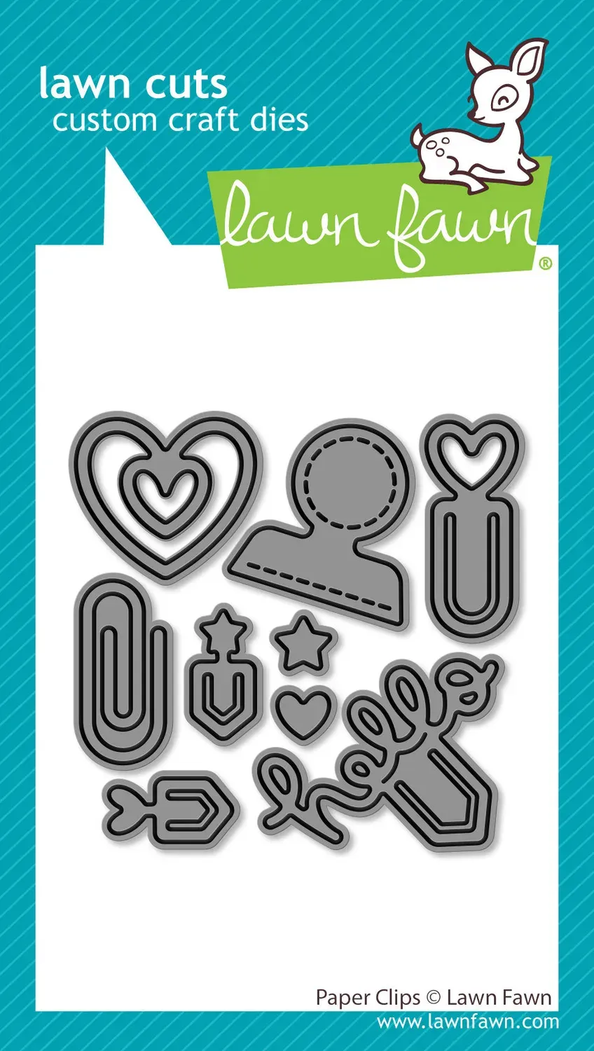 Lawn Fawn Paper Clips Stanzen Set 9-teilig