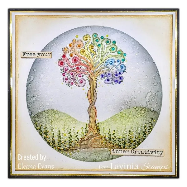 Lavinia Stamps Tree of Life Stempel klar Lebensbaum