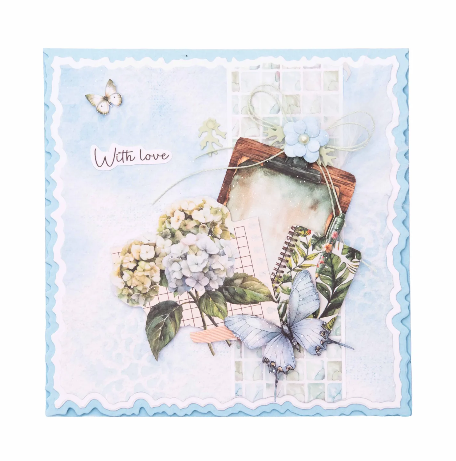 StudioLight Essentials Torn Edge Cardshape square Stanzschablone