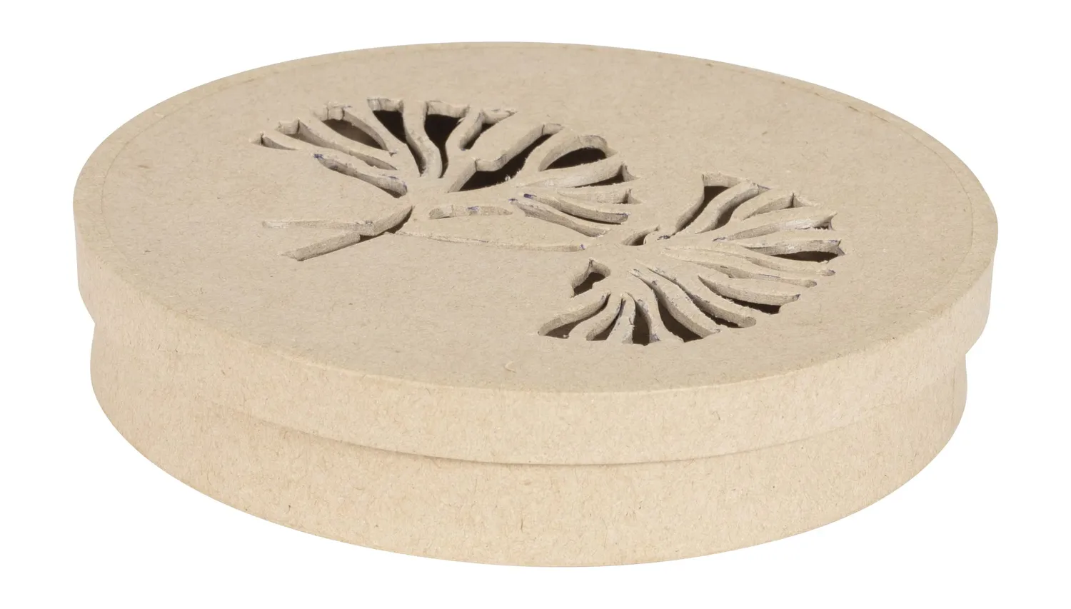 Décopatch BT076C Schachtel rund Pappmaché Rohling 15 cm