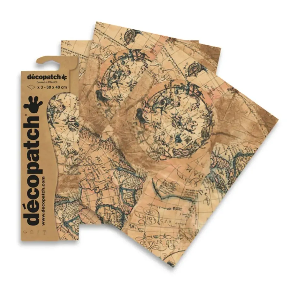 décopatch C806C Papier No.806 30x40cm 3 Bögen
