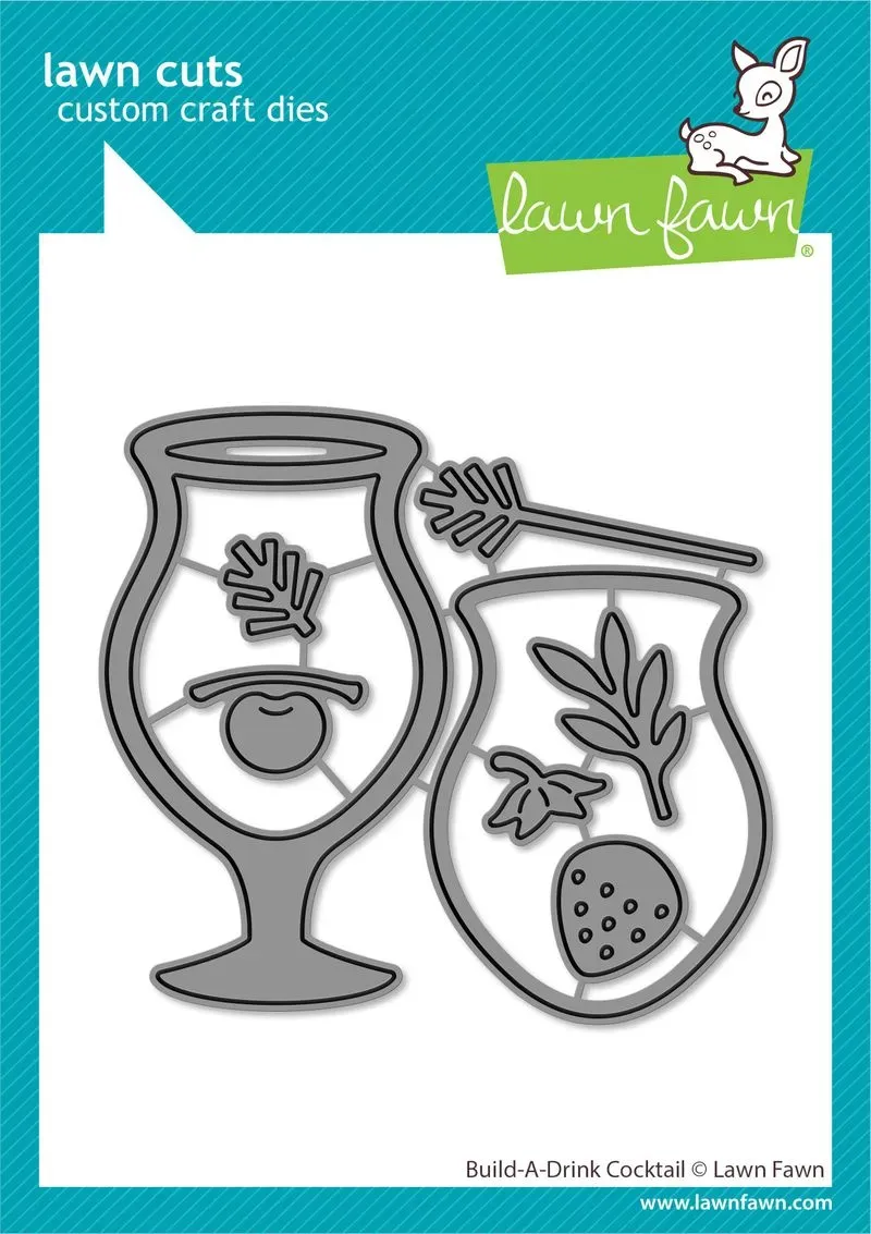 Lawn Fawn Build-A-Drink Cocktail LF3177 Stanzen