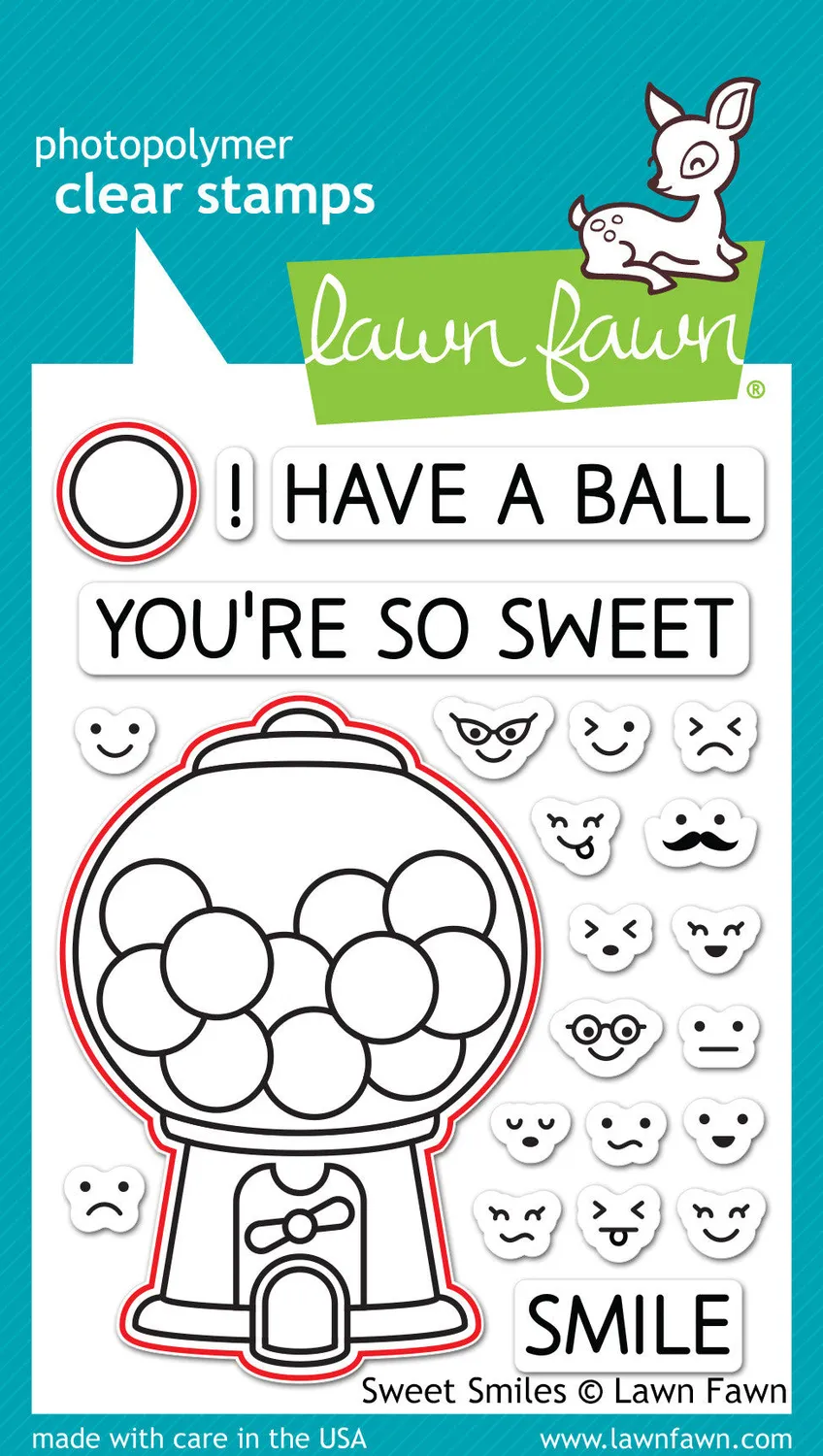 Lawn Fawn Lawn Cuts Sweet Smiles Stanzschablone LF896