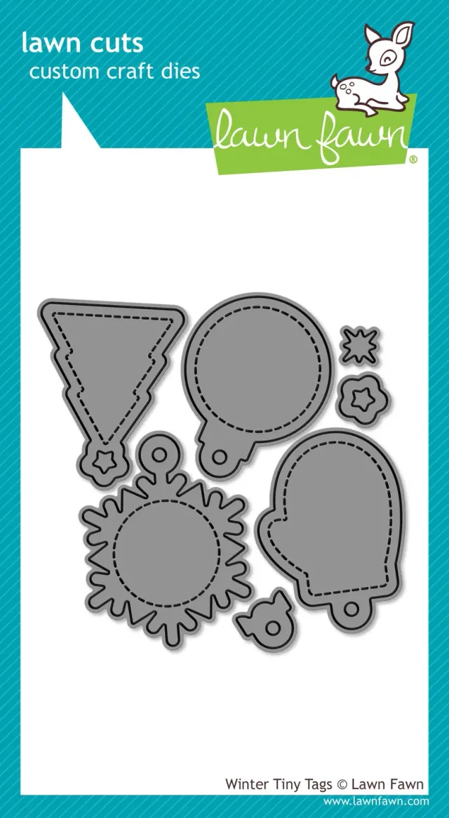 Lawn Fawn Lawn Cuts Winter Tiny Tags Stanzen 7-teilig Winter
