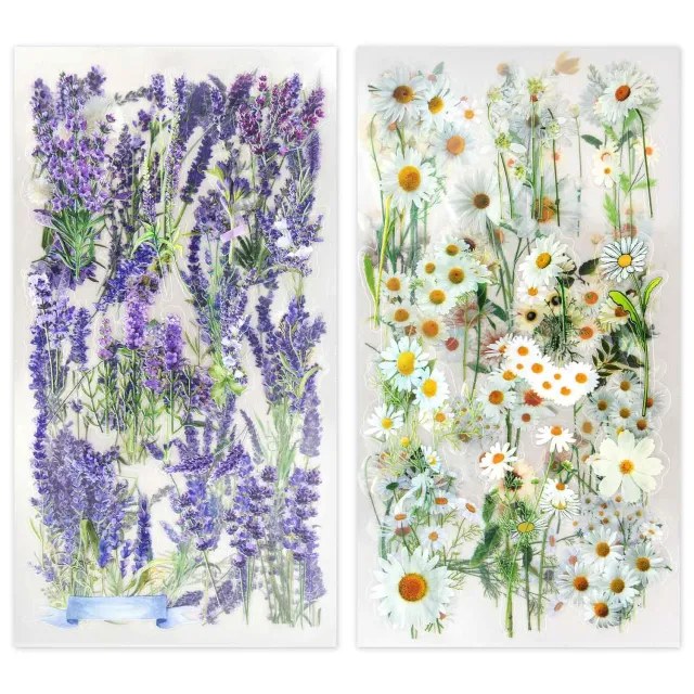 Ieebee Flower Season PET-Sticker 6 Stück Daisy