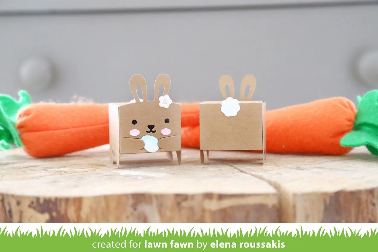 Lawn Fawn Lawn Cuts Tiny Gift Box Bunny Add-On Stanzschablone Hase