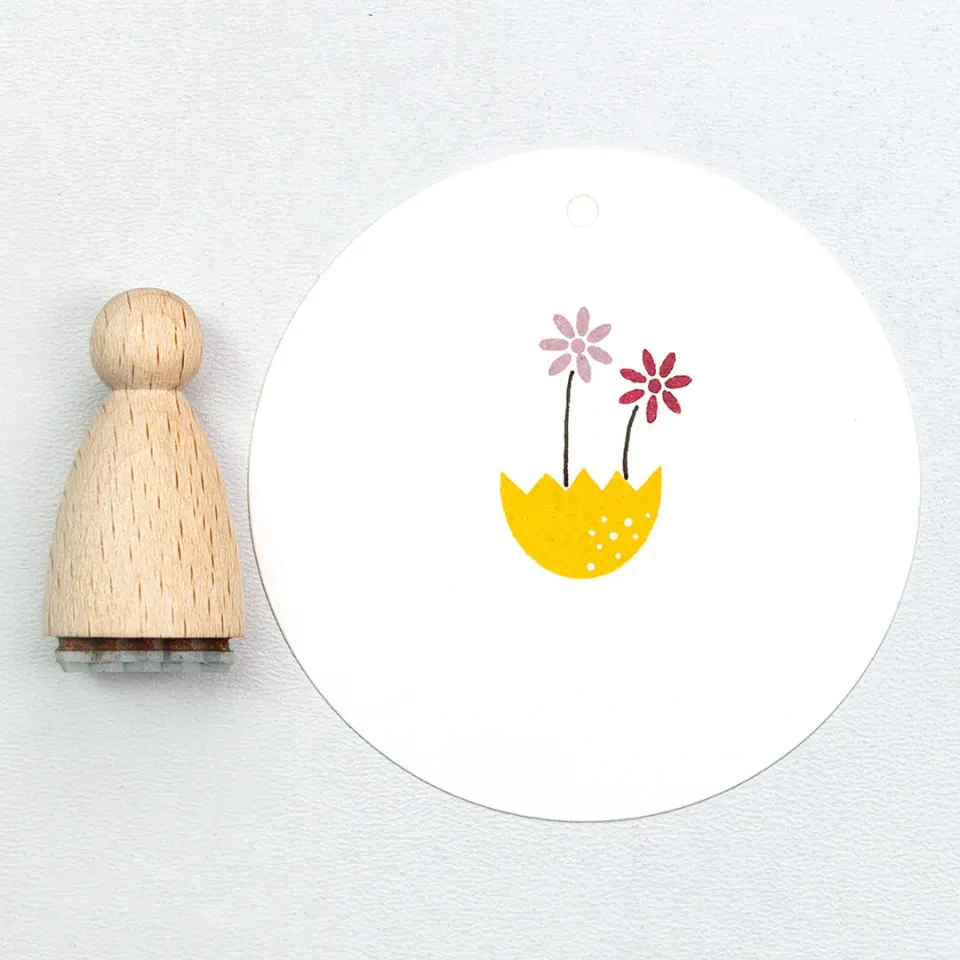 Perlenfischer Eggshell Stempel Ostern 12x18mm