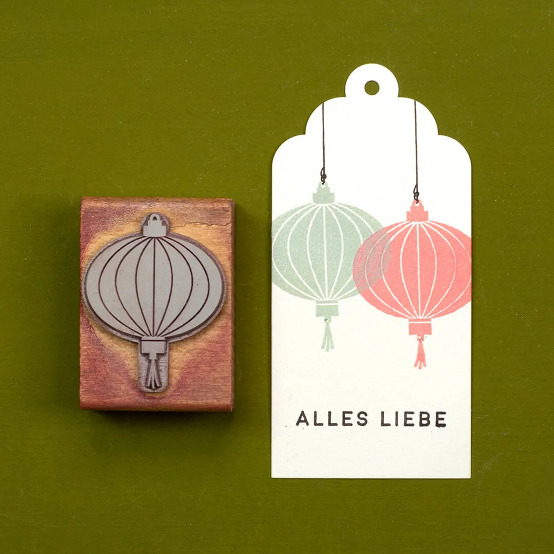 Perlenfischer Lampion Stempel 40x31 mm Hochzeit Garten