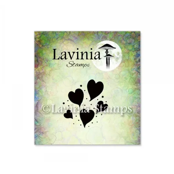 Lavinia-Stamps Group of Hearts Mini Stempel Herzen