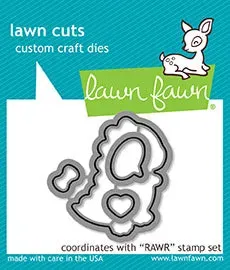 Lawn Fawn Rawr Lawn Cuts Mini-Dino Stanzen Valentinstag