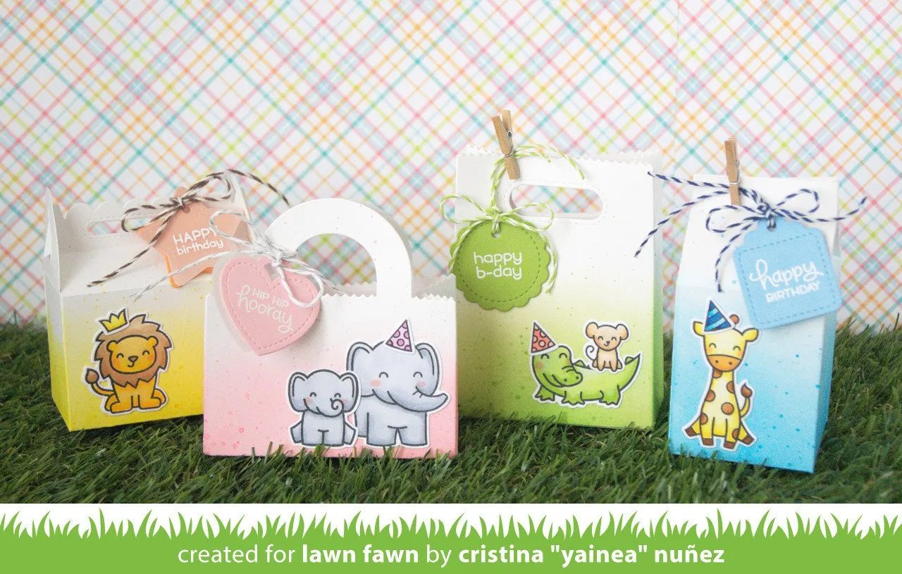 Lawn Fawn Tiny Tag Sayings Birthday Stempelset englisch