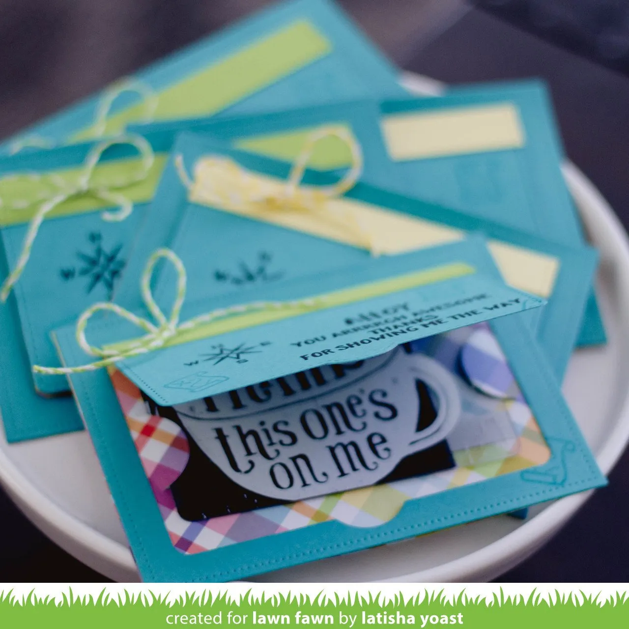 Lawn Fawn Simple Gift Card Slots Stanzschablonen 2-teilig