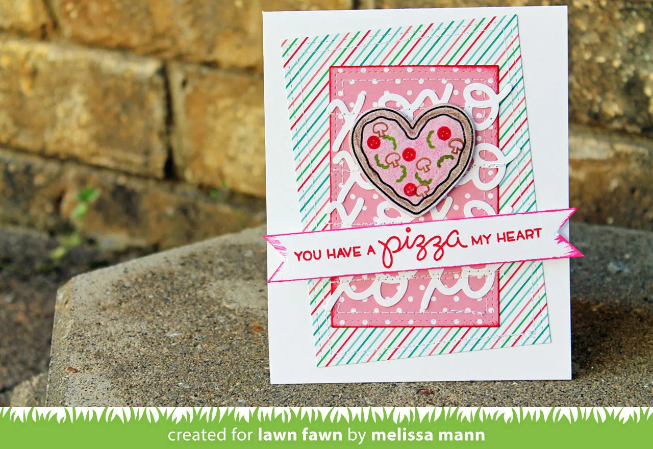 Lawn Fawn Lawn Cuts Scripty XOXO Stanzschablonen Schriftzug