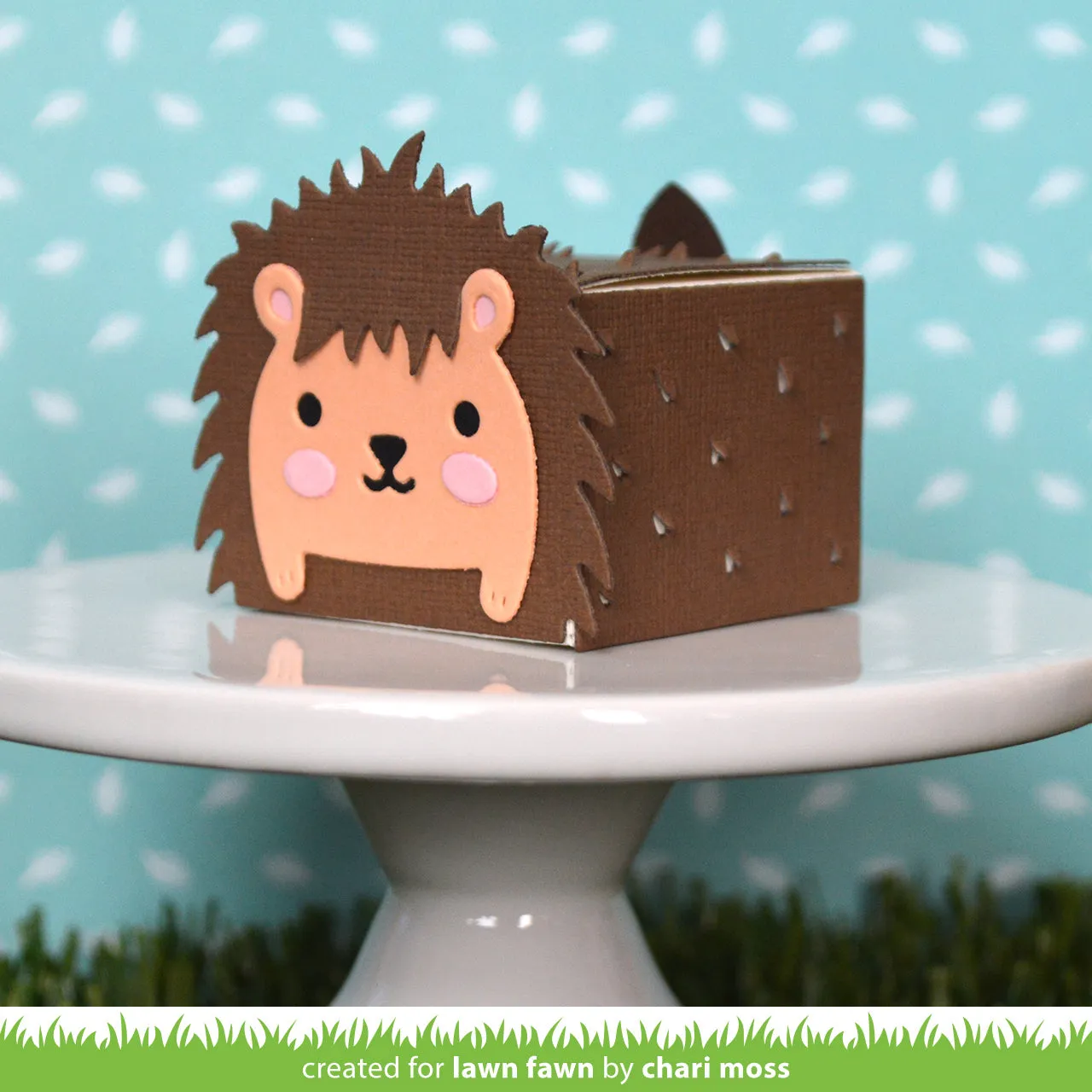 Lawn Fawn Tiny Gift Box Hedgehog Add-On Stanzschablonen Igel