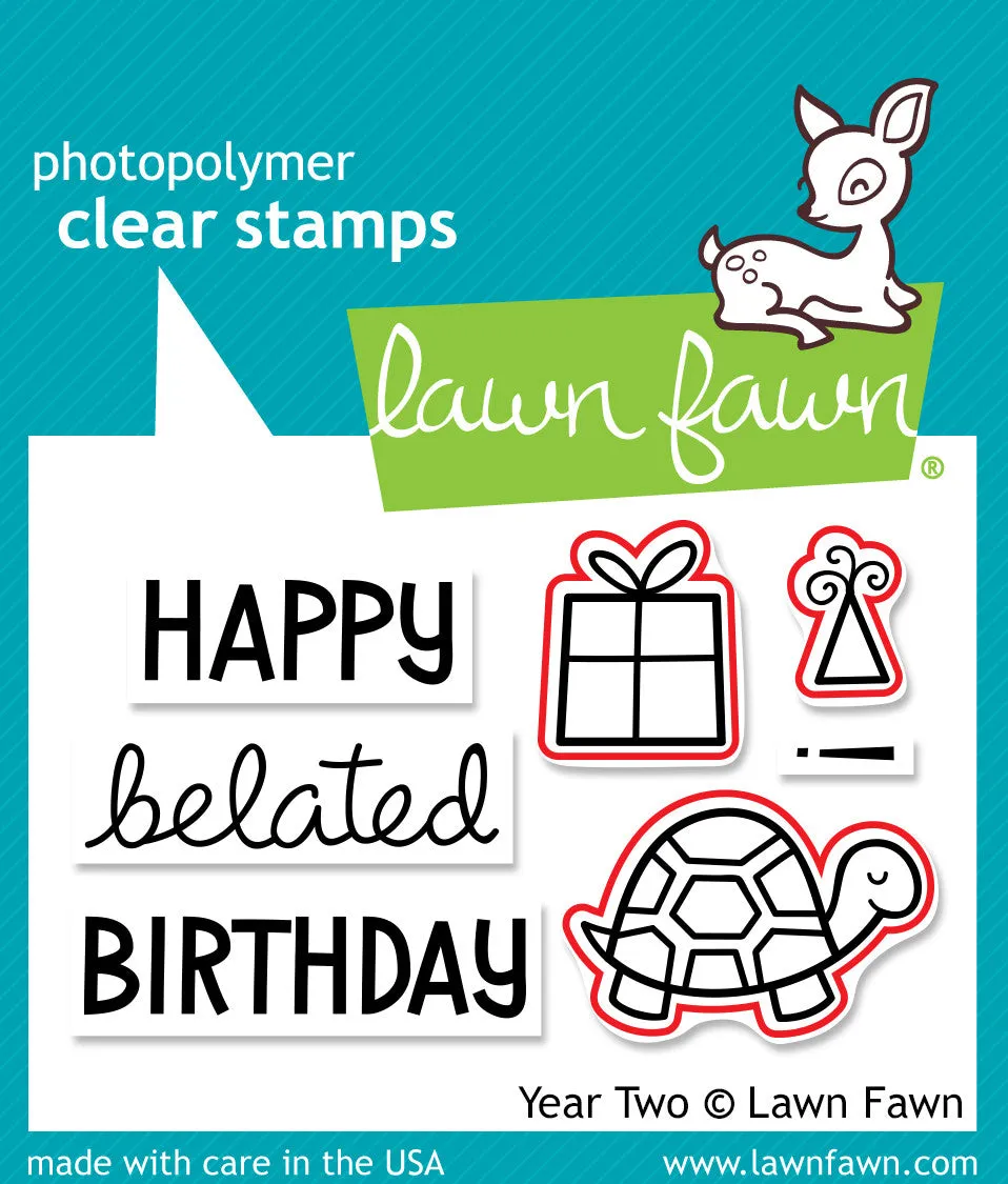 Lawn Fawn Year Two Lawn Cuts Stanzschablonen Geburtstag