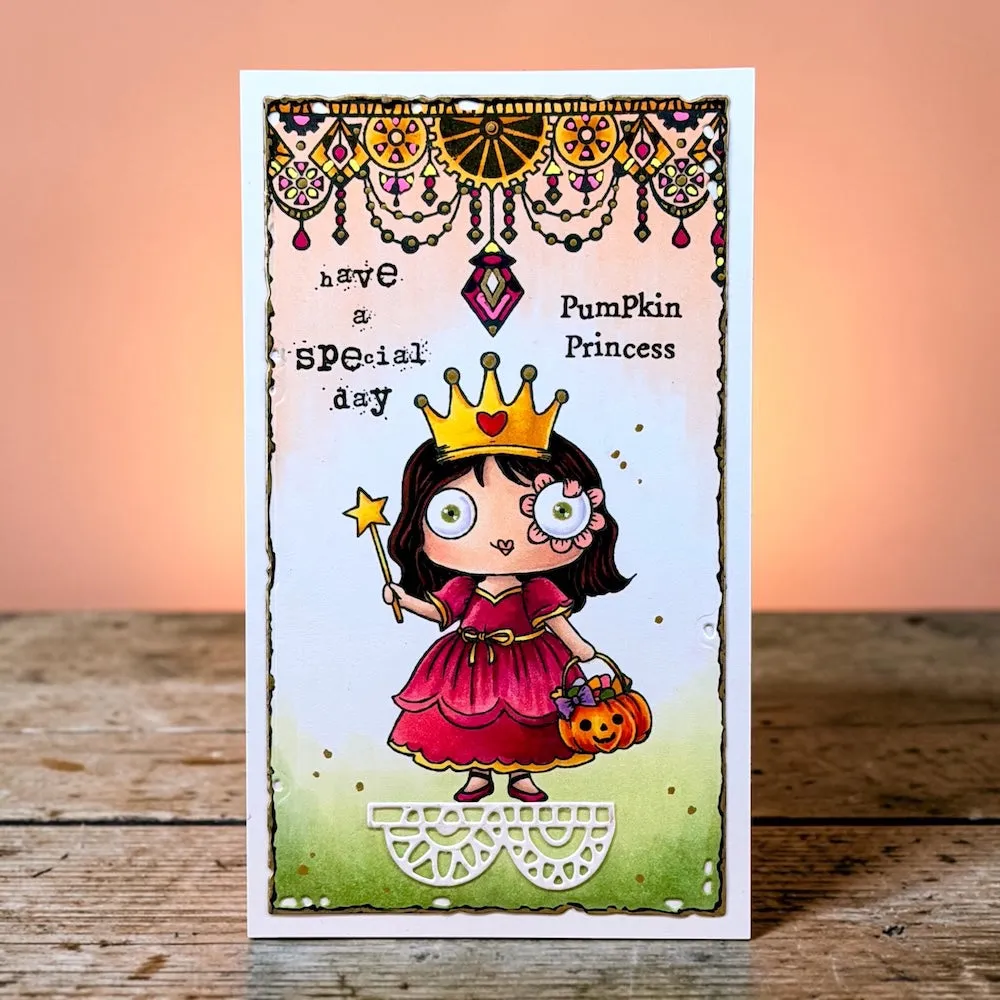 AALL and Create TP-1423 Pumpkin Princess Stempelset A7 Halloween