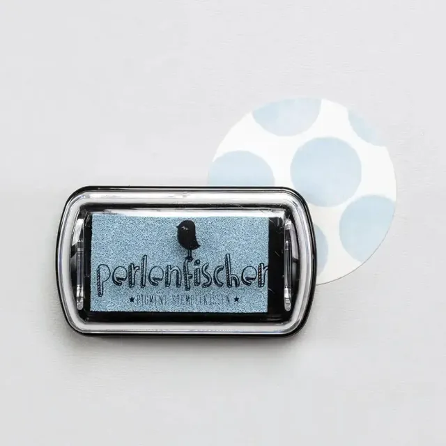 Perlenfischer Taube Mini Stempelkissen Pigment