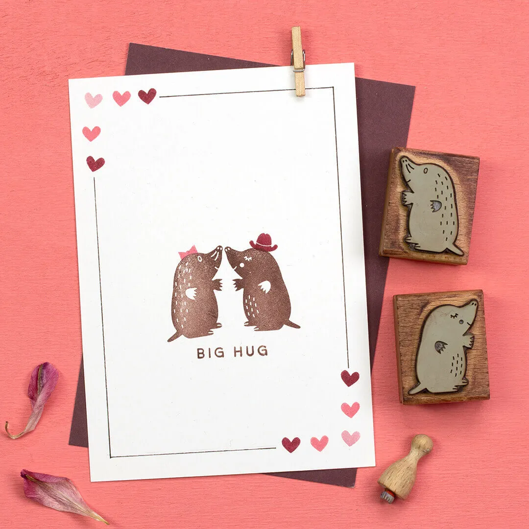 Perlenfischer Herz 3 mini Stempel 7x6 mm Liebe