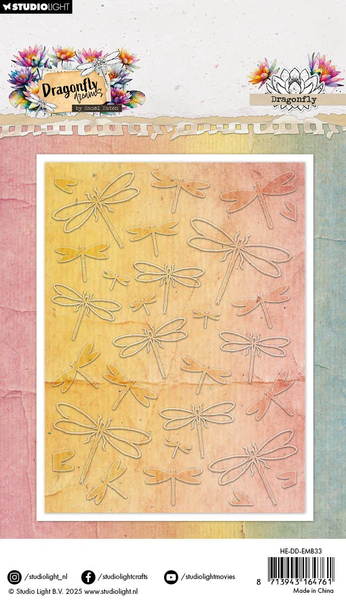 Hazel Eaton Dragonfly Dreams Dragonfly Prägefolder