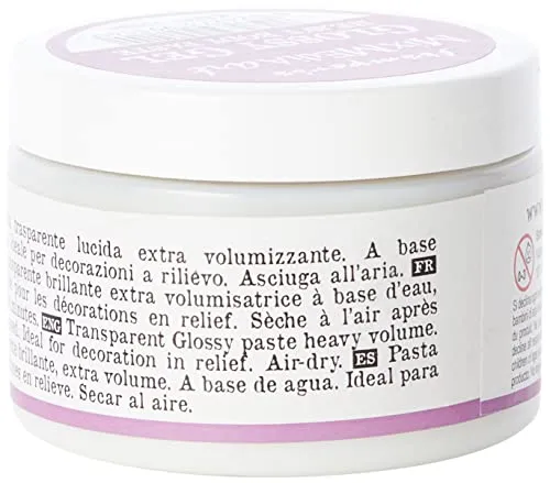Stamperia Glossy Gel Strukturpaste 150 ml transparent
