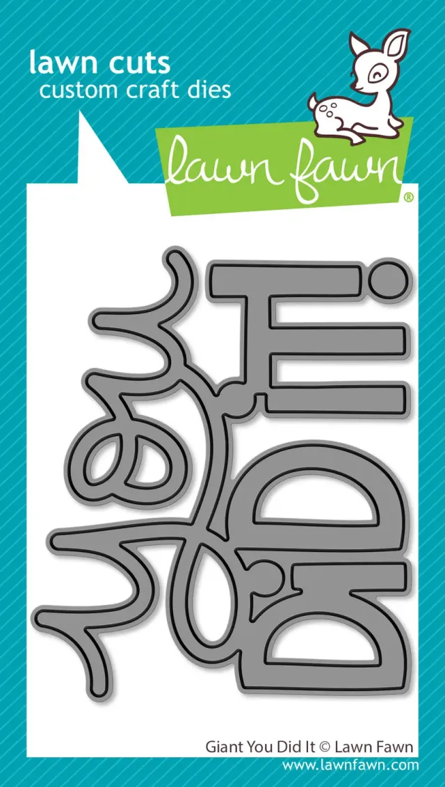 Lawn Fawn Giant You Did It Stanzschablone Gratulation