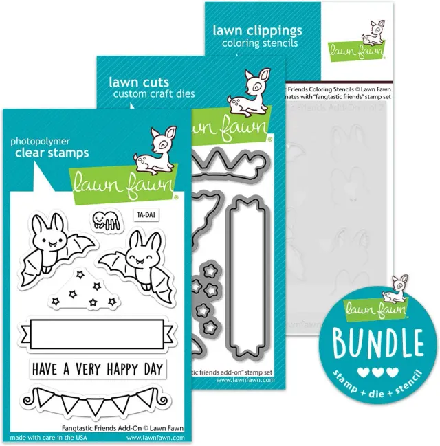 Lawn Fawn Fangtastic Friends Add-On Bundle Halloween