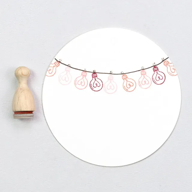 Perlenfischer Light Bulb Heart Stempel 7x10 mm