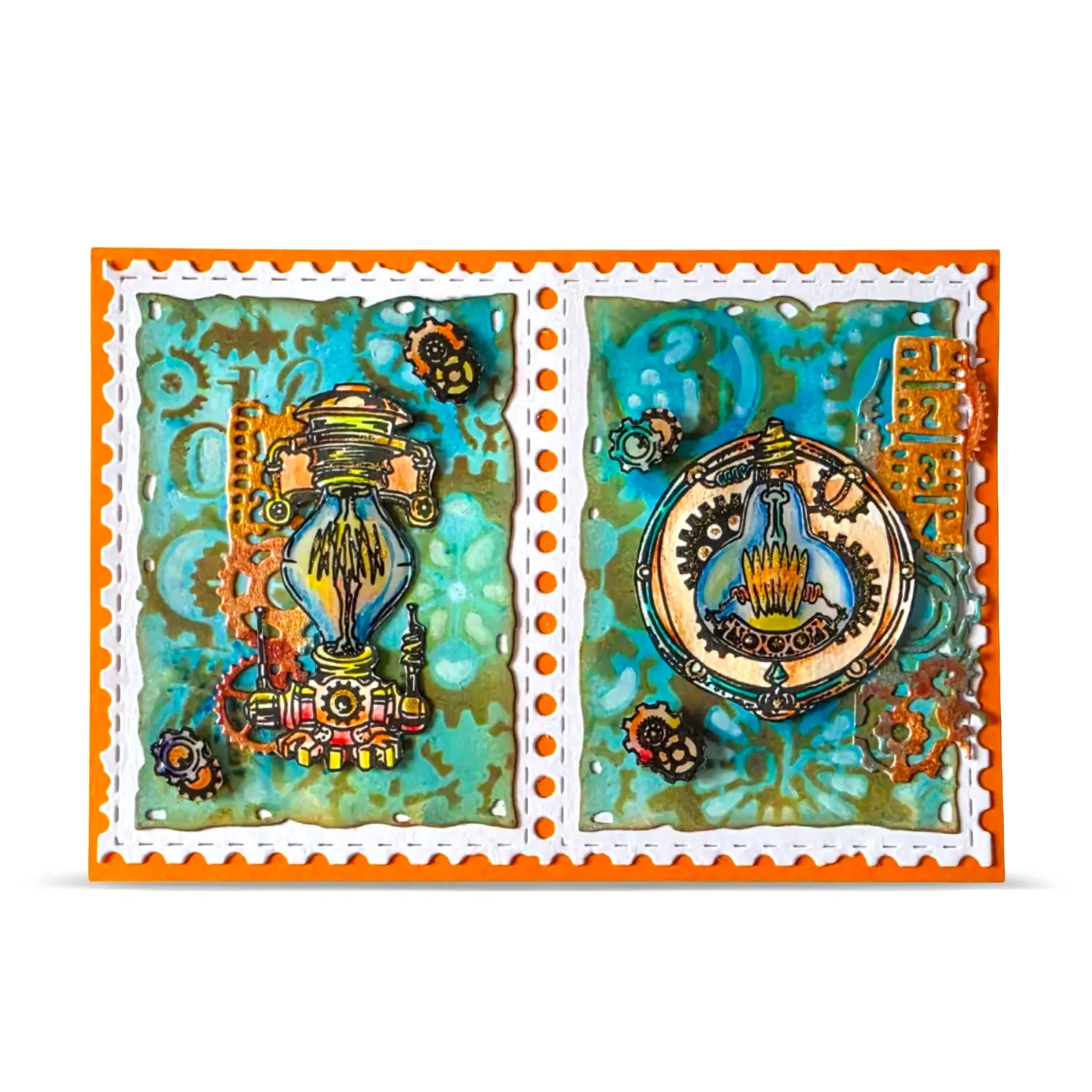 AALL and Create TP-1458 Coglight Relics Stempel A6 9-teilig Steampunk