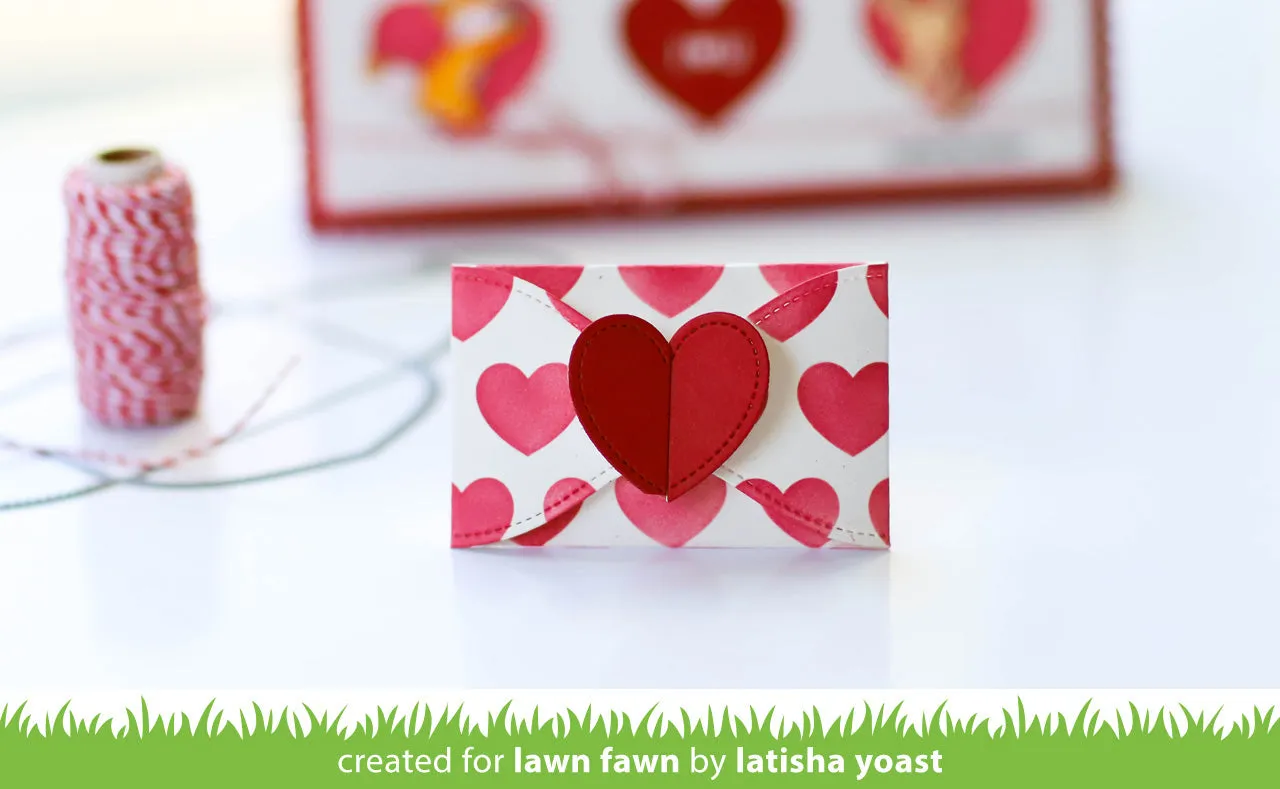 Lawn Fawn Conversation Heart Stencils Schablone 15x15cm