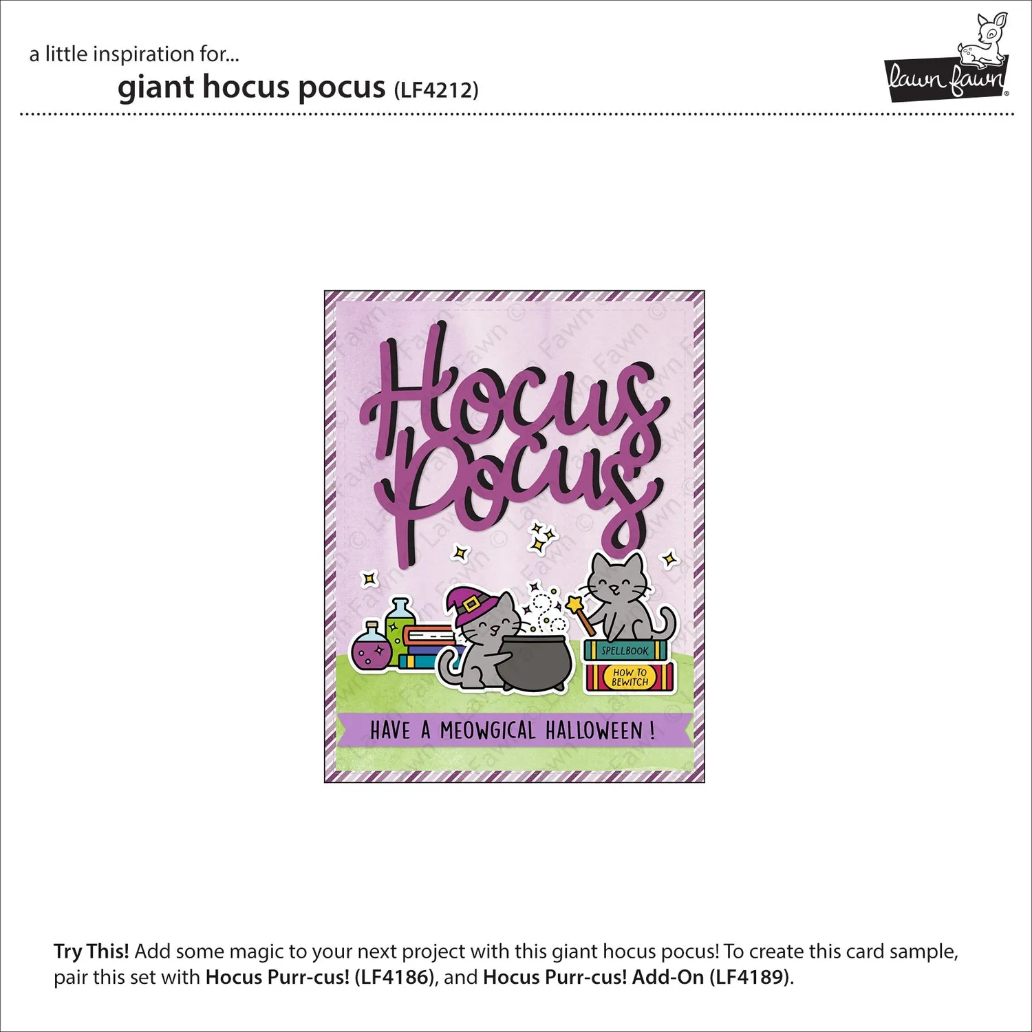 Lawn Fawn Giant Hocus Pocus Stanzschablone Halloween